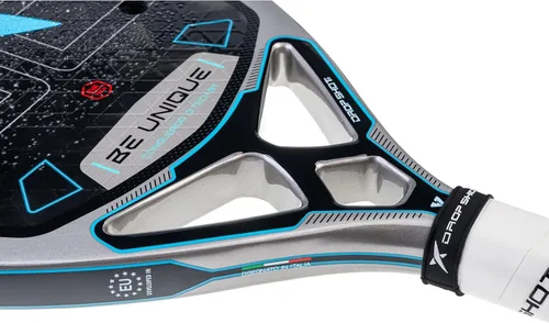 Vista 4 de Drop Shot Conqueror 13 BT - Raqueta de tenis de playa Sarga de carbono de 24 K Base de tecnología EVA Tratamiento de arena y textura 3D