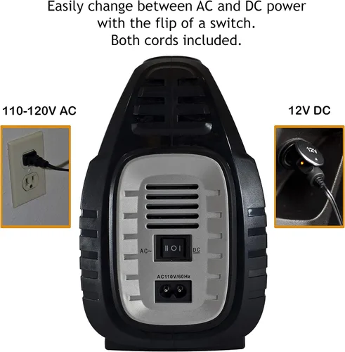 Vista 3 de JACO SmartPro 2.0 inflador digital de neumáticos AC/DC - Compresor de aire portátil automático - 100 PSI (12V DC, 110-120V AC)