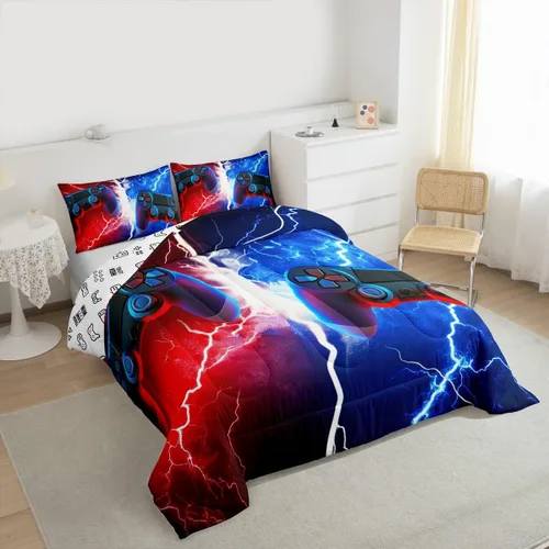 Vista 76 de Erosebridal Juego de edredón de hojas de cannabis, juego de ropa de cama de marihuana con estampado colorido de plantas, decoración bohemia de 2