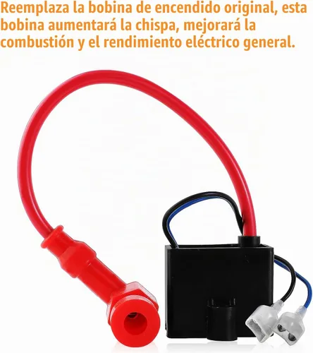 Vista 7 de Bobina de encendido CDI de alto rendimiento compatible con 49cc - 50cc 60cc 66cc 80cc motor motor de 2 tiempos bicicleta motorizada con piezas