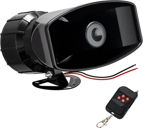 Vista 9 de Kit de sistema de altavoces de sirena de policía PA, sirena de advertencia de emergencia 12V 200W 125-145dB con control remoto con micrófono de mano