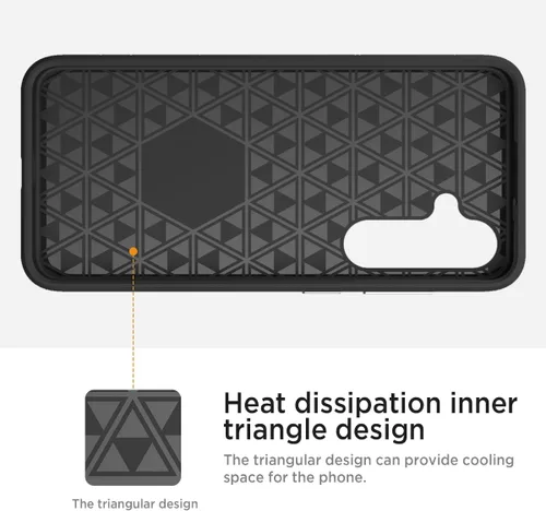 Vista 7 de Miimall Funda delgada para Samsung Galaxy S24 mate, doble capa de policarbonato resistente y TPU [10 pies a prueba de caídas militares]