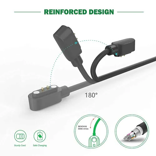 Vista 2 de Cable de carga compatible con WNH/MILOUZ/Amzhero/ENOMIR/AEAC/Hoowel/Gydom/Faweio/Fitpolo/TOOBUR IDW26 IDW19 IDW16 IDW13 ID208BT, cargador