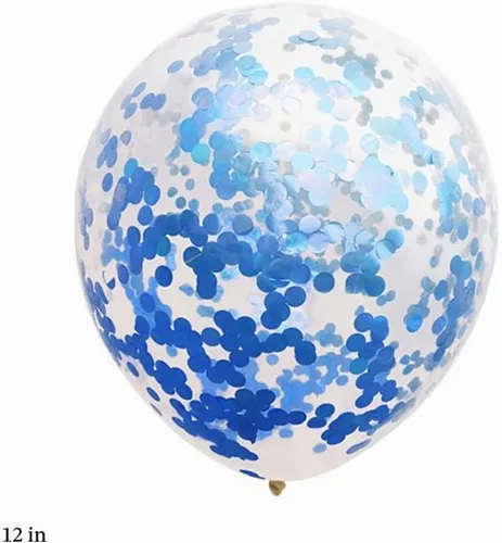 Vista 3 de Globos, 11 globos de aluminio de 1 año para decoración de fiesta de primer cumpleaños, globos de confeti, globos de fiesta de cumpleaños, globos