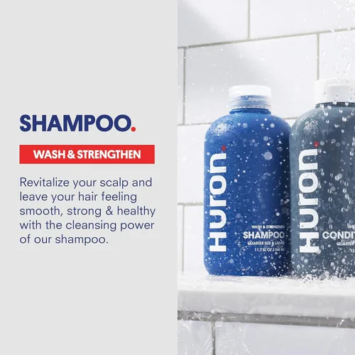 Vista 5 de Huron Champú + acondicionador para todo tipo de cabello; paquete de 2