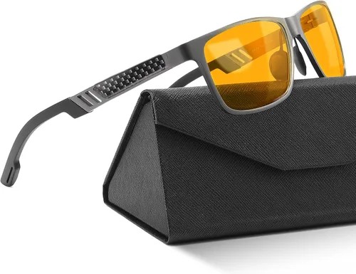 Vista 9 de IBOANN Blue Light Glasses for Men - Lightweight Al-Mg Metal, Gaming Computer Blocking Glasses, Eye Protection Anti Eyestrain
