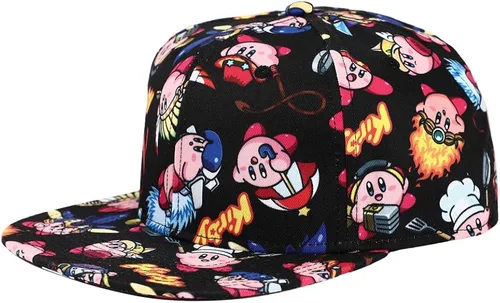 Vista 2 de Kirby - Sombrero de pico plano con impresión en toda la superficie, multicolor, Multi colorido