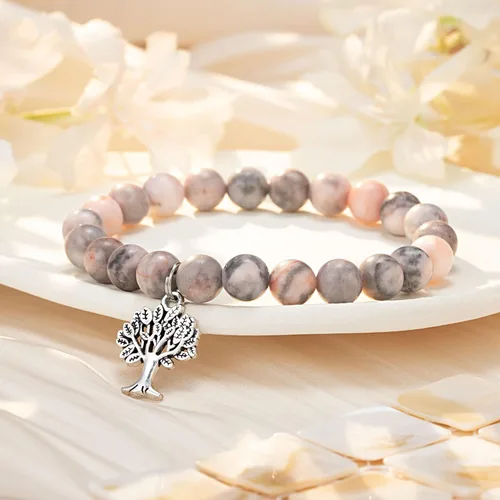 Vista 3 de UPROMI Regalos para hermana maestra, pulsera del árbol de la vida para mujer