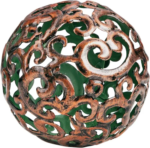 Vista 16 de Everydecor Esfera Decorativa de Metal para Decoración del Hogar - Bolas Decorativas para Estantes, Cuencos de Centro de Mesa, Estantería - Adornos