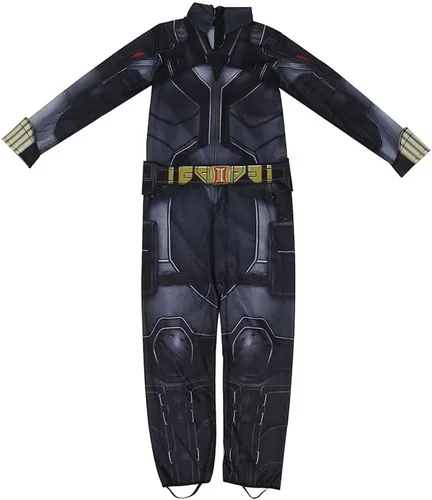 Vista 2 de Black Widow Morden Future Game Overol para niños y niñas disfraz clásico de Halloween para cosplay
