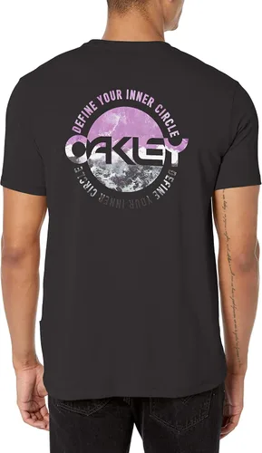 Vista 2 de Oakley Camiseta unisex con círculo interior para adultos, apagón, talla XL de EE. UU
