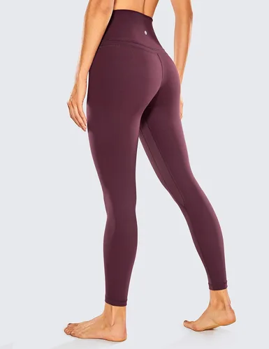 Vista 2 de CRZ YOGA Leggings de yoga 78 para mujer, sensación de desnudo, pantalones ajustados de cintura alta de 25 pulgadas