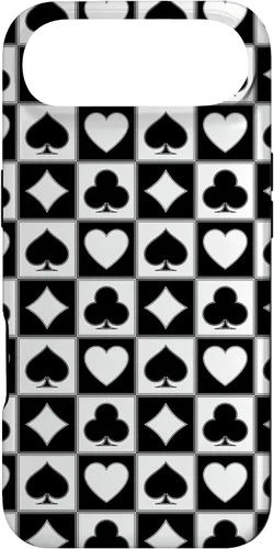 Vista 27 de Playing Card Suit, Hearts, Spades, Diamonds, Clubs, Poker Case for iPhone 17
