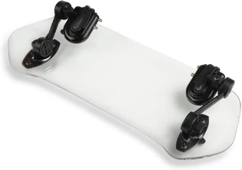 Vista 9 de Extensión universal para parabrisas de motocicleta, alerón ajustable, deflector de parabrisas para motocicleta, enduro, supermoto, scooter, UTV ATV