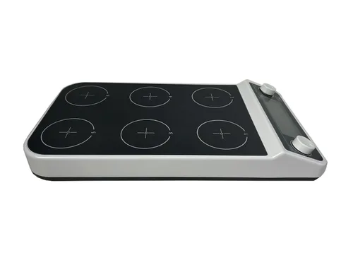 Vista 2 de Multipoint Magnetic Stirrer Digital Multi Position Magnetic Stirrer with 6 Stirring Points Rotating Speed 50-1500 RPM Mixer Max Stirring Volume 6 *