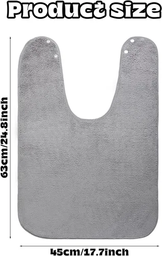 Vista 2 de Berlune 8 baberos para adultos para hombres y mujeres, baberos grandes para adultos mayores, lavables, ajustables, tela de rizo, protectores de ropa