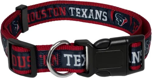 Vista 9 de Collar para mascotas Pets First con licencia NFL Arizona Cardinals, pequeño - Collar para perros resistente, fuerte y duradero. Disponible en 31