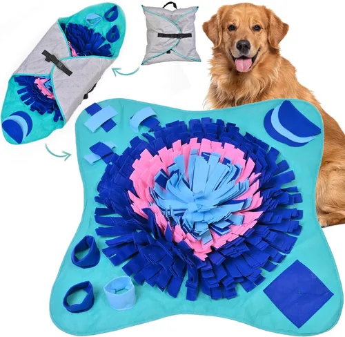 Vista 8 de PET ARENA Alfombrilla de olfateo para perros - Juguete de rompecabezas interactivo ajustable para razas grandes y pequeñas, alimentador lento