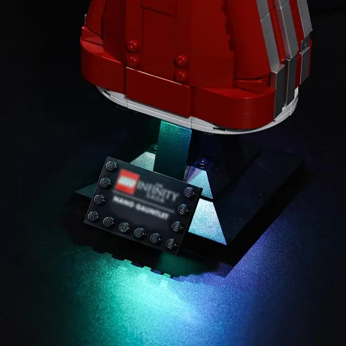 Vista 8 de Kyglaring Kit de iluminación LED diseñado para Lego Nano Gauntlet 76223 (sin modelo) y juego de luces compatible con réplica Iron Man Gauntlet