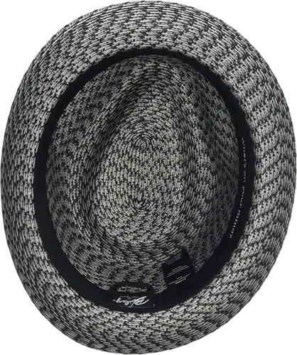 Vista 3 de Bailey of Hollywood Mannes - Gorro trenzado Fedora Trilby para hombre