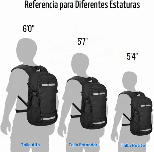 Vista 7 de Zavothy Mochila de senderismo multiusos de 18 litros con bolsa de agua de 3 L, mochila de hidratación duradera con compartimento aislado