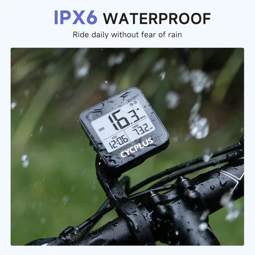 Vista 7 de CYCPLUS Computadora GPS para Bicicleta, Computadora de Ciclismo Inalámbrica con Retroiluminación Automática, Velocímetro Odómetro de Bicicleta
