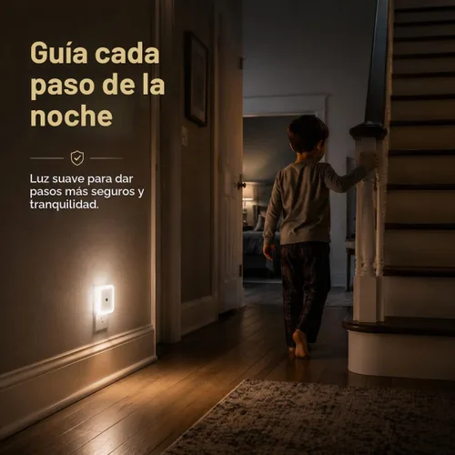 Vista 6 de Othmro Paquete de 4 luces nocturnas enchufables, lámpara con sensor 4 piezas cálidas