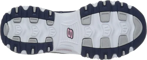 Vista 4 de Skechers D'Lites - Tenis de espuma viscoelástica con cordones para mujer