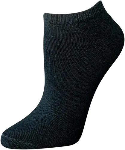 Vista 2 de Tienda Essentials Calcetines casuales de corte bajo para mujer, ligeros, 6 pares