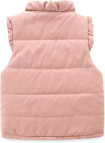 Vista 5 de Mud Kingdom Chalecos para niñas pequeñas, ropa de abrigo ligera y linda floral