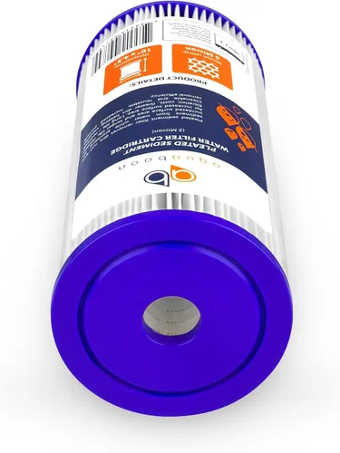 Vista 7 de Aquaboon Filtro de agua de sedimento plisado de 5 micrones, cartucho de 10 x 4.5 pulgadas, repuesto para filtro de agua para toda la casa, cartuchos