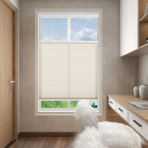 Vista 9 de Changshade - Persianas para filtrado de luz para ventanas, 36 pulgadas de largo x 19 pulgadas de ancho, persianas celulares que bajan y suben