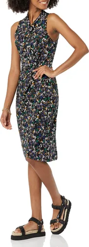 Vista 3 de Tienda Essentials Vestido cruzado cruzado sin mangas con cuello cruzado para mujer