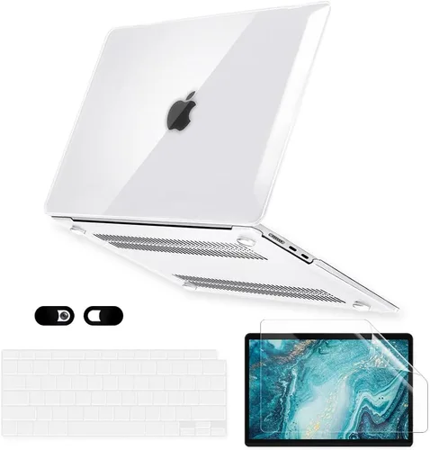 Vista 12 de Funda para MacBook Air de 13 pulgadas para laptop M5 M4 M3 M2 A3449 A3240 A3113 A2681 2026-2022 versión con Touch ID, carcasa rígida de plástico 5 Z
