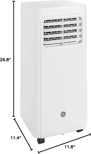 Vista 7 de GE Aire acondicionado portátil de 8,000 BTU para habitaciones pequeñas de hasta 150 pies cuadrados (5,100 BTU SACC), 3 en 1 con deshumidificación