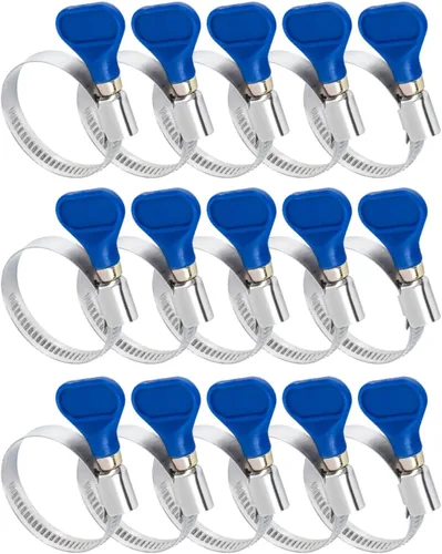 Vista 19 de POWERTEC 70247 Abrazaderas de manguera con llave de 1-1/2 pulgadas, abrazaderas ajustables de tornillo de pulgar de acero inoxidable para colección