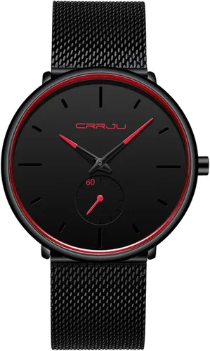 Vista 11 de Mens Watches Ultra-Thin Minimalist Waterproof - Fashion Wrist Watch for Men Unisex Dress with Stainless Steel Mesh Band