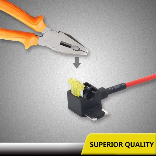 Vista 5 de Recoil FT3-10 Paquete de 10 adaptadores de grifo de fusible de 12 V para automóvil Add-a-Circuit Adaptador ACN Blade de perfil bajo Mini fusible