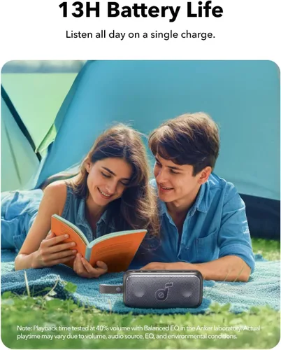 Vista 5 de Soundcore Motion 300 de Anker, altavoz Bluetooth, altavoz portátil inalámbrico de alta resolución, IPX7 impermeable, BassUp, Bluetooth 5.3, sonido
