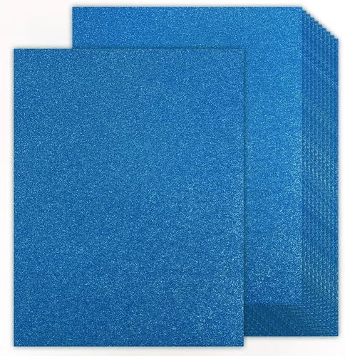 Vista 9 de Goefun - Cartulina negra con purpurina de doble cara de 8.5 x 11 pulgadas, 24 hojas de 9.88 oz/m²/100 libras, papel de cartulina negra