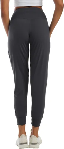 Vista 101 de Kcutteyg - Pantalones deportivos con bolsillos para mujer, diseño suave, ligero y de secado rápido, para entrenamiento, gimnasia, yoga y correr