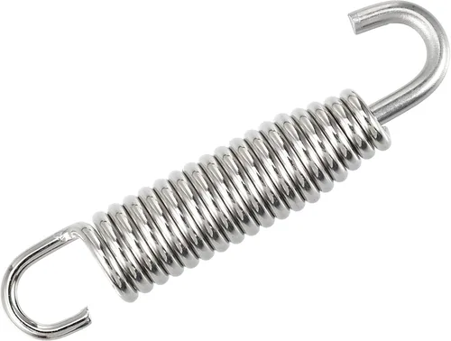 Vista 5 de X AUTOHAUX 2 piezas de resorte universal para tubo de escape para motocicletas 2.283 in 2.28 pulgadas tubo de escape de acero inoxidable gancho