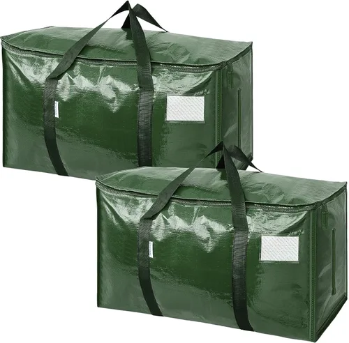 Vista 49 de TICONN Paquete de 2 bolsas de mudanza extra grandes resistentes con cremalleras y asas de transporte, bolsas de almacenamiento duraderas