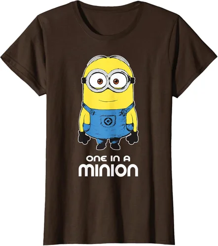 Vista 21 de Despicable Me Camiseta estampada Minions Bob One in A Minion Negro