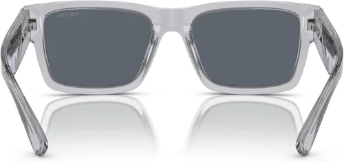 Vista 3 de Prada Blue Rectangular Men's Sunglasses PR 25ZS U430A9 56