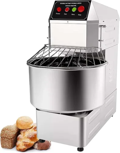 Vista 12 de INTSUPERMAI Mezclador de masa comercial Mezclador eléctrico de alimentos con doble acción doble velocidad espiral mezcla para escuelas panaderías