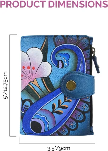 Vista 101 de Anna by Anuschka Cartera de mujer pintada a mano de cuero genuino para mujer