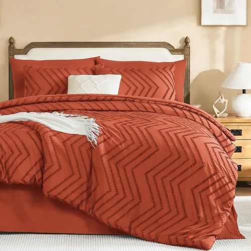 Vista 10 de Litanika Juego de edredón individual XL - 5 piezas Boho copetudo cama en una bolsa Azul Egeo