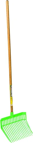 Vista 5 de Little Giant® DuraFork Horca de Heno Horca para Estiércol Horca Estable de Policarbonato con Púas Anguladas Azul Baya