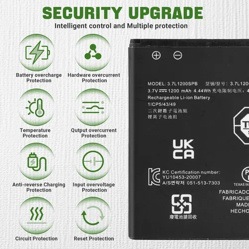 Vista 5 de Nuevo reemplazo de batería de 1200mAh 3.7L1200SPB para Texas Instruments TI-84 CE/TI-84 Plus CE/TI-Nspire CX II con herramientas